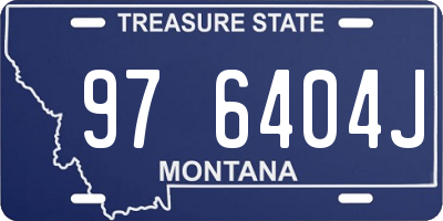 MT license plate 976404J