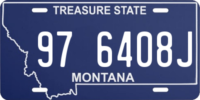 MT license plate 976408J
