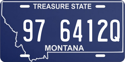 MT license plate 976412Q
