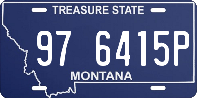MT license plate 976415P