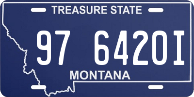 MT license plate 976420I