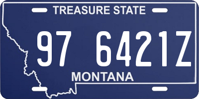 MT license plate 976421Z