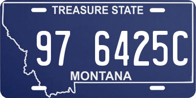 MT license plate 976425C