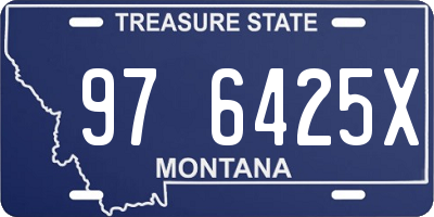 MT license plate 976425X