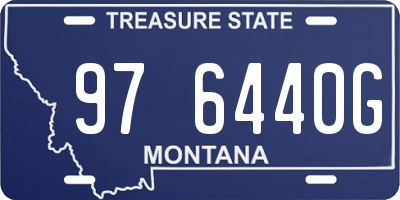 MT license plate 976440G