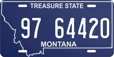 MT license plate 976442O