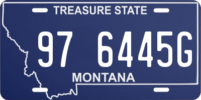 MT license plate 976445G