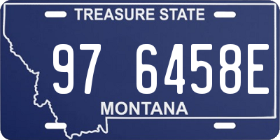 MT license plate 976458E
