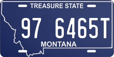 MT license plate 976465T