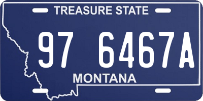 MT license plate 976467A