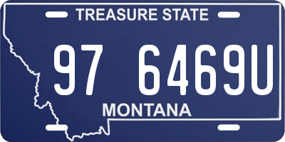 MT license plate 976469U