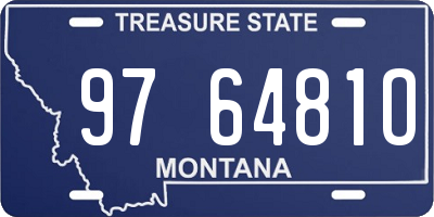 MT license plate 976481O