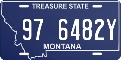 MT license plate 976482Y