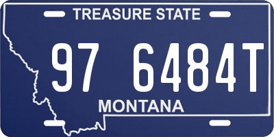 MT license plate 976484T