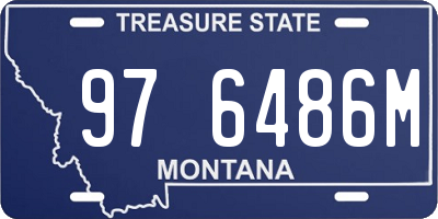 MT license plate 976486M