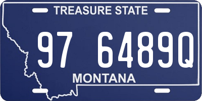 MT license plate 976489Q
