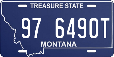 MT license plate 976490T
