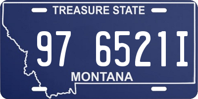 MT license plate 976521I