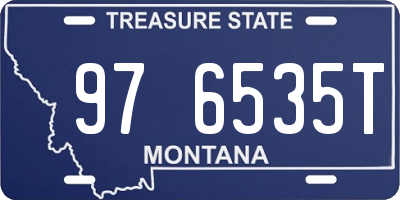 MT license plate 976535T