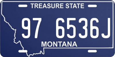 MT license plate 976536J