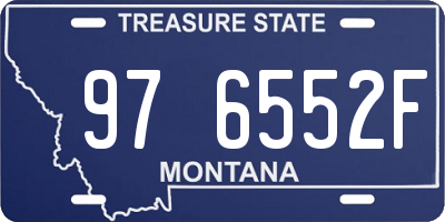 MT license plate 976552F
