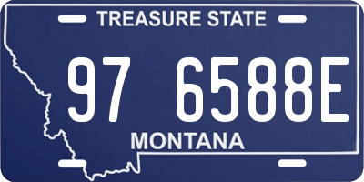 MT license plate 976588E