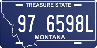 MT license plate 976598L