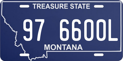 MT license plate 976600L