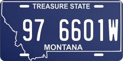 MT license plate 976601W