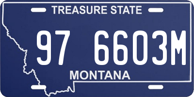MT license plate 976603M