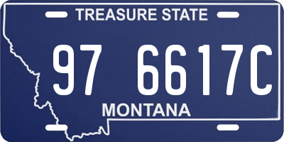 MT license plate 976617C
