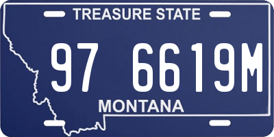 MT license plate 976619M