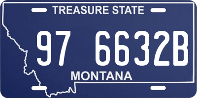 MT license plate 976632B