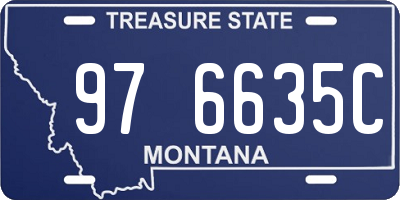 MT license plate 976635C
