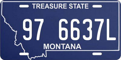 MT license plate 976637L