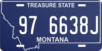 MT license plate 976638J