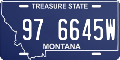 MT license plate 976645W