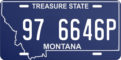 MT license plate 976646P
