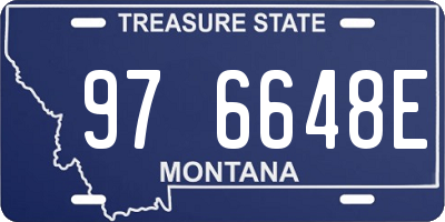 MT license plate 976648E