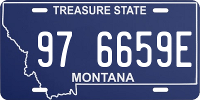 MT license plate 976659E