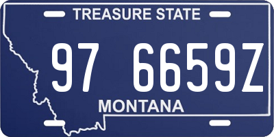 MT license plate 976659Z