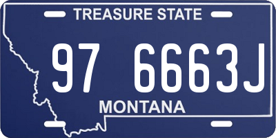 MT license plate 976663J