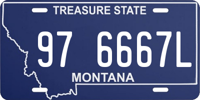 MT license plate 976667L