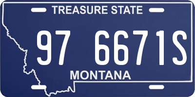 MT license plate 976671S