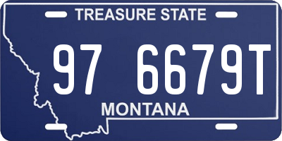 MT license plate 976679T