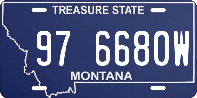 MT license plate 976680W