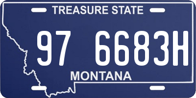 MT license plate 976683H