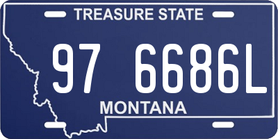 MT license plate 976686L