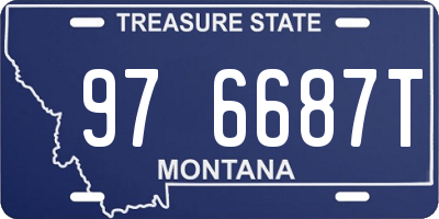 MT license plate 976687T