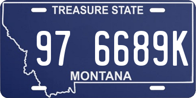 MT license plate 976689K